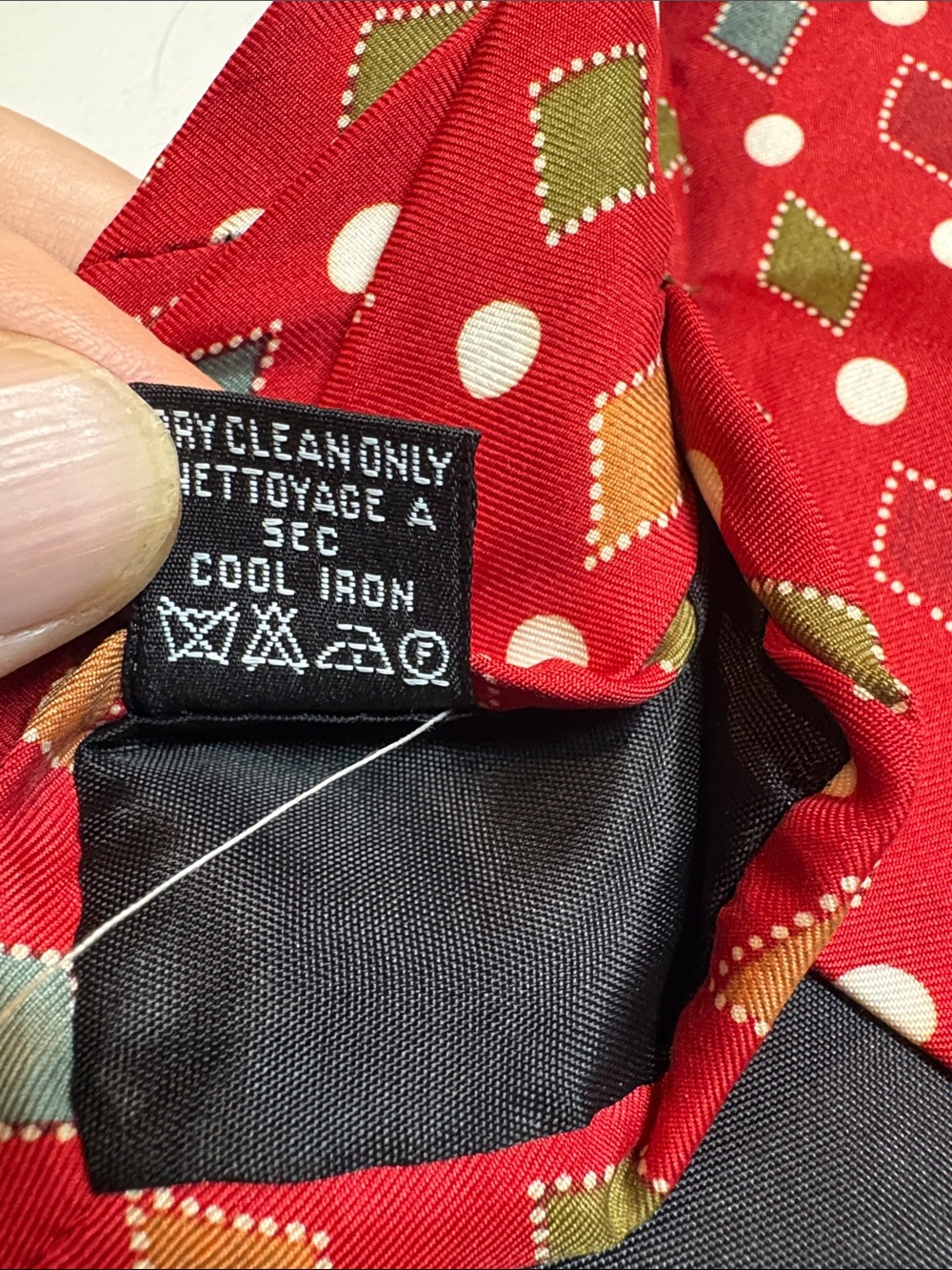 Hugo Boss Rust Patterned Silk Tie - Picture 5 of 6